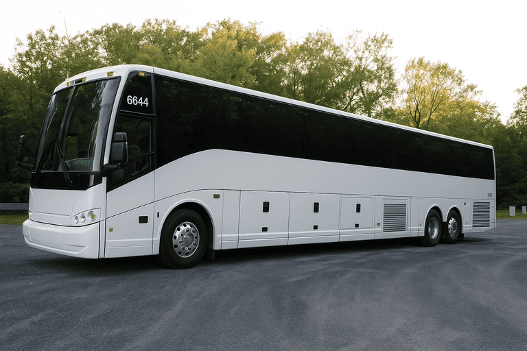 exterior of Waukesha Coach Bus Service coach bus
